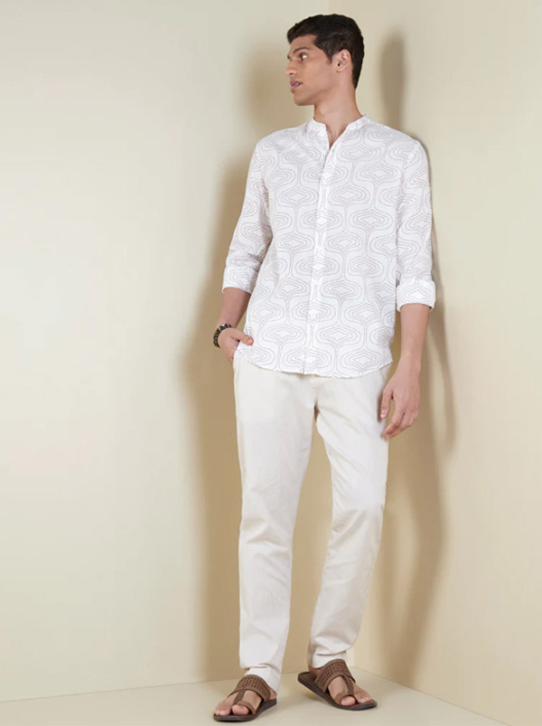 8 kiểu áo sơ mi trắng cho chàng lịch lãm ngút ngàn - 5