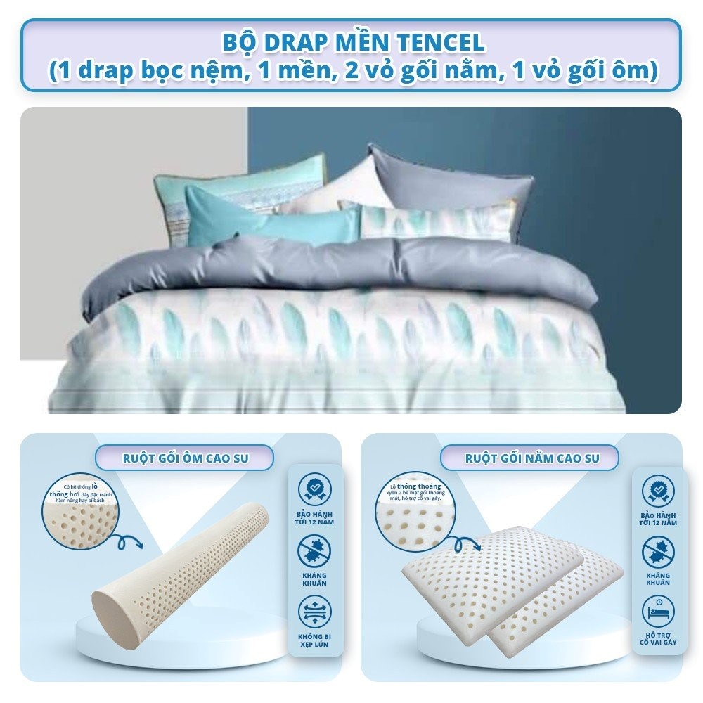 Hình ảnh Nệm Alva cùng trọn bộ quà cao cấp tới khách hàng.