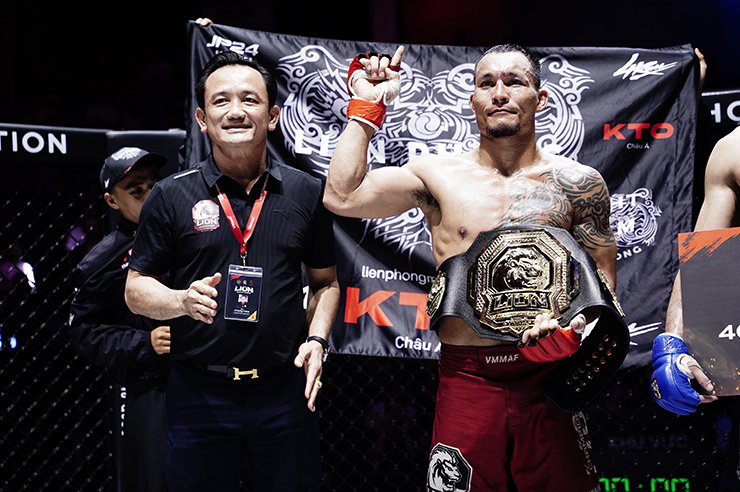 Quang Lộc đang là đương kim vô địch hạng 70 kg Lion Championship