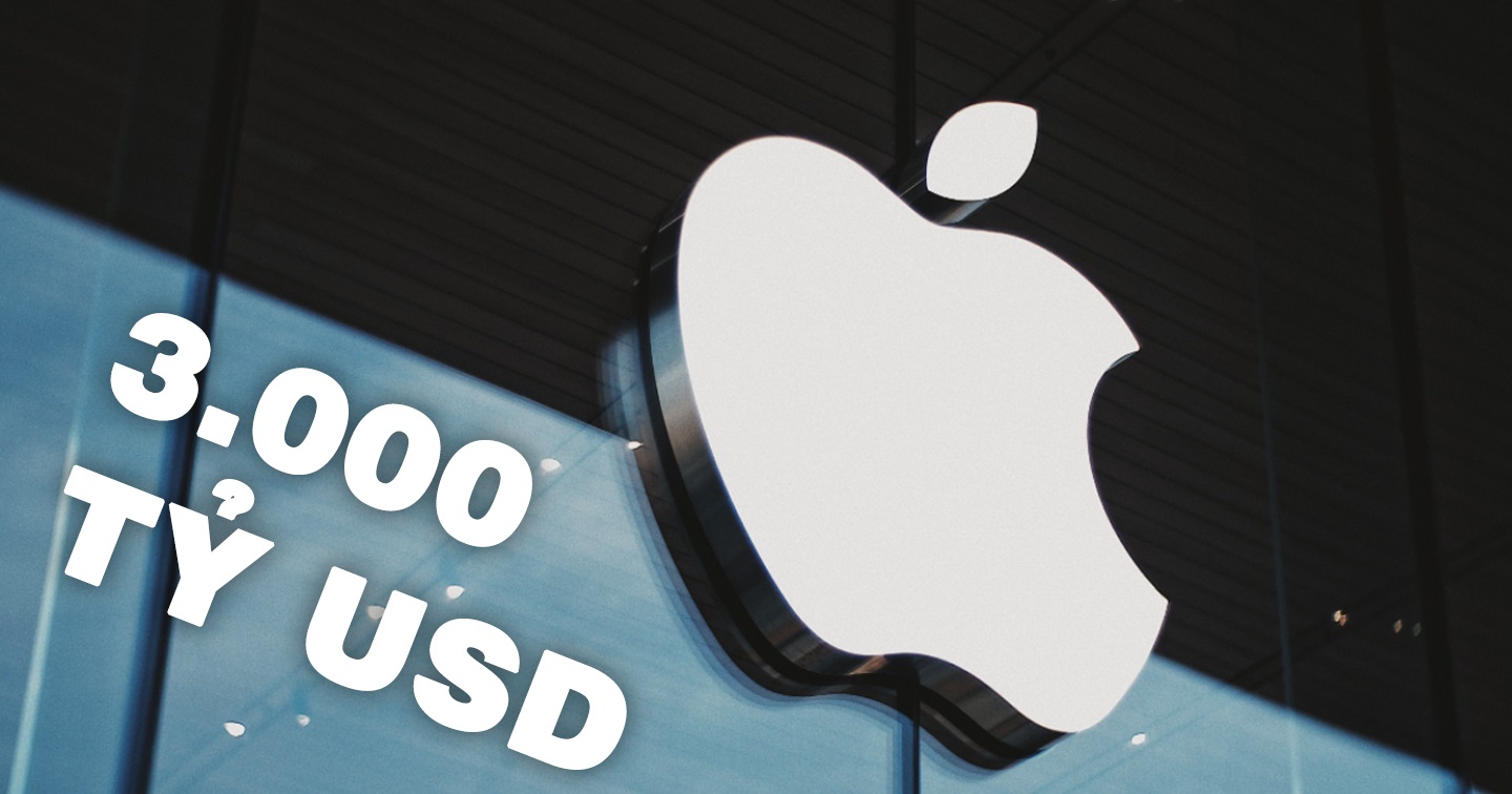Apple đang trên đường đạt giá trị vốn hoá 3.000 tỷ&nbsp;USD trong tương lai gần.