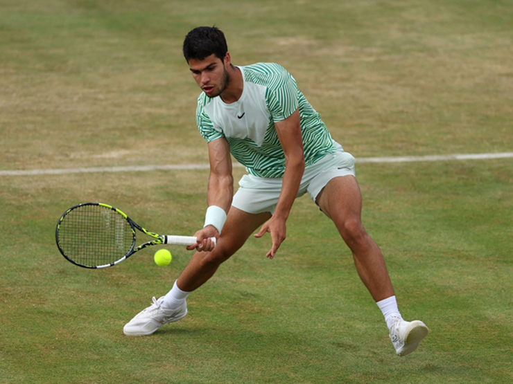 Alcaraz đang chơi tốt ở mặt sân cỏ
