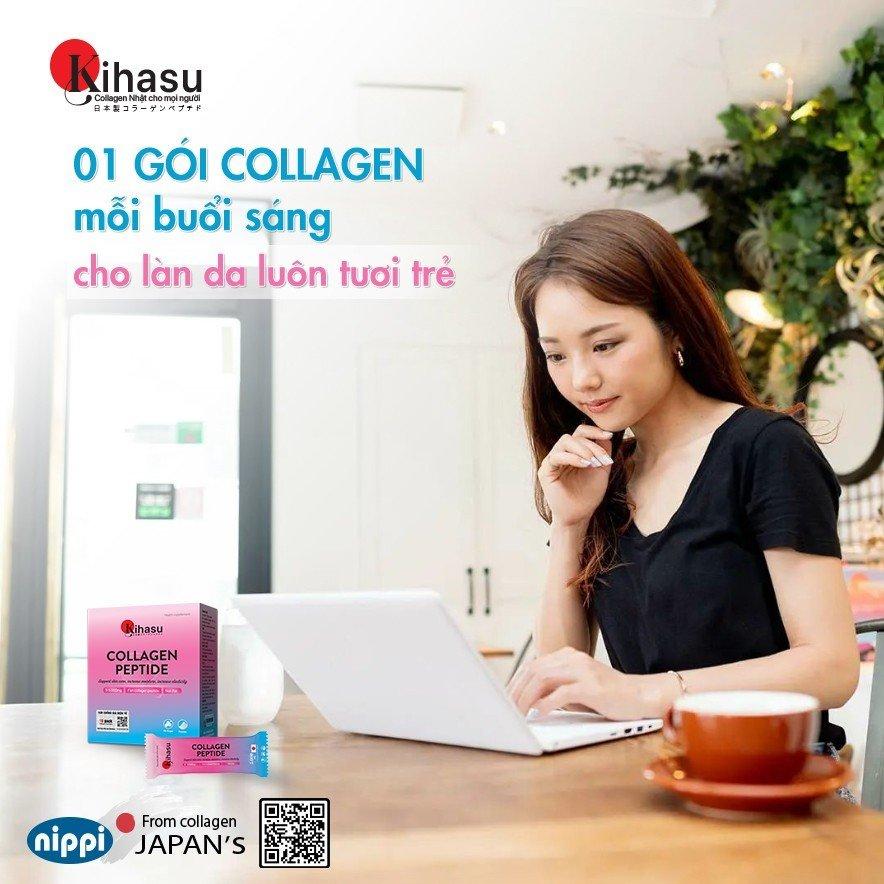 Bột Collagen Peptide KIHASU: Kết hợp hoàn hảo giữa collagen tinh khiết và công nghệ Nhật cho làn da tươi trẻ - 5