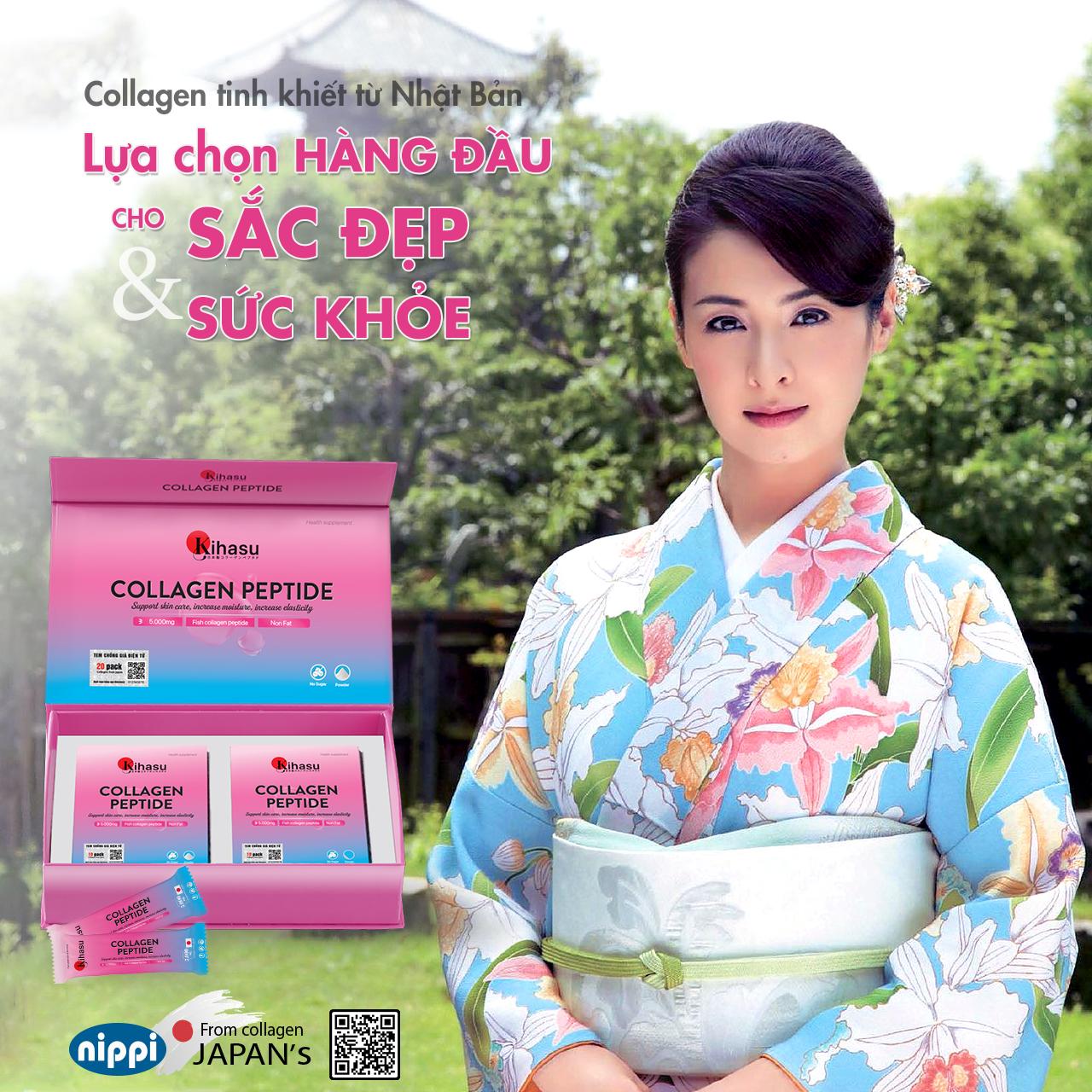 Bột Collagen Peptide KIHASU: Kết hợp hoàn hảo giữa collagen tinh khiết và công nghệ Nhật cho làn da tươi trẻ - 2