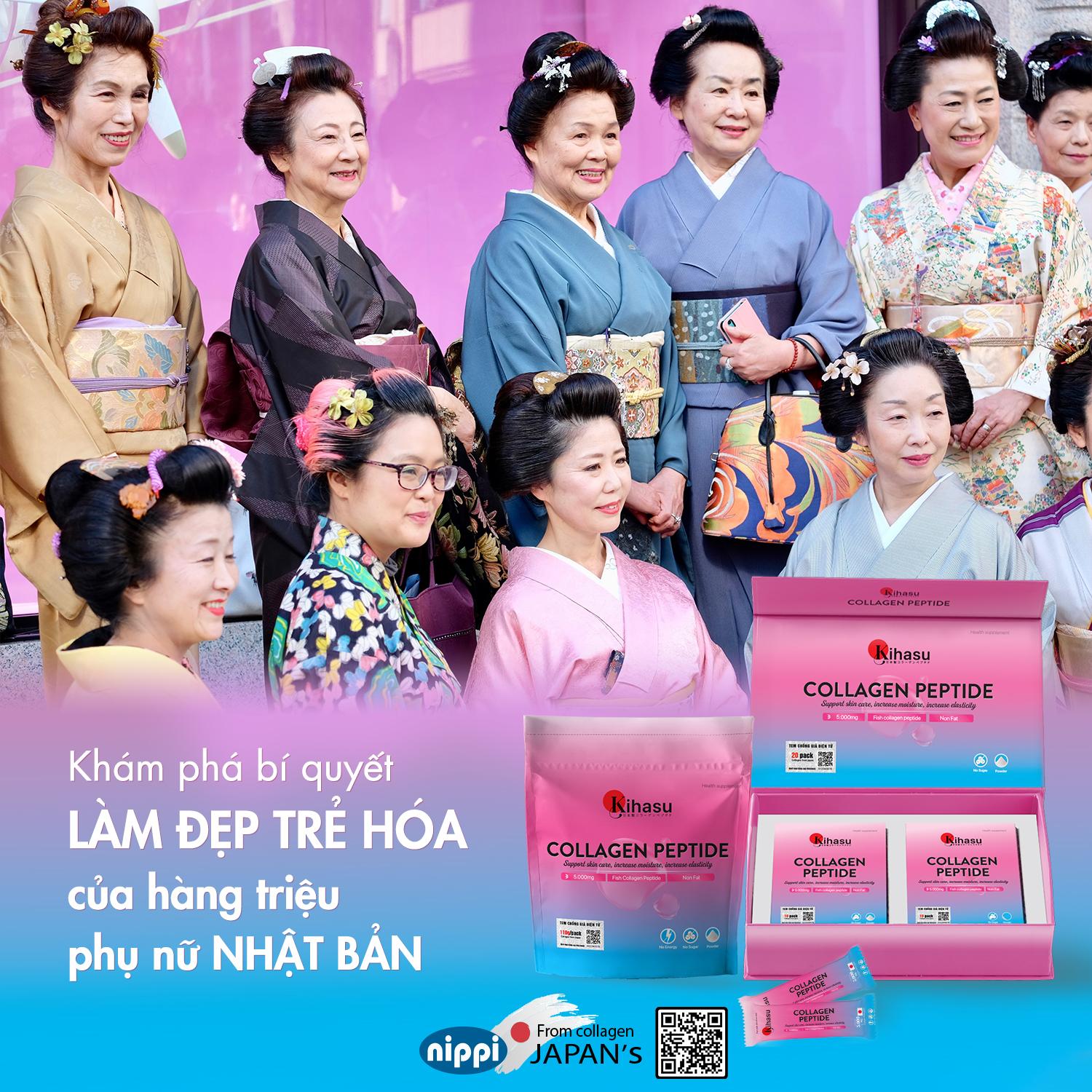 Bột Collagen Peptide KIHASU: Kết hợp hoàn hảo giữa collagen tinh khiết và công nghệ Nhật cho làn da tươi trẻ - 3