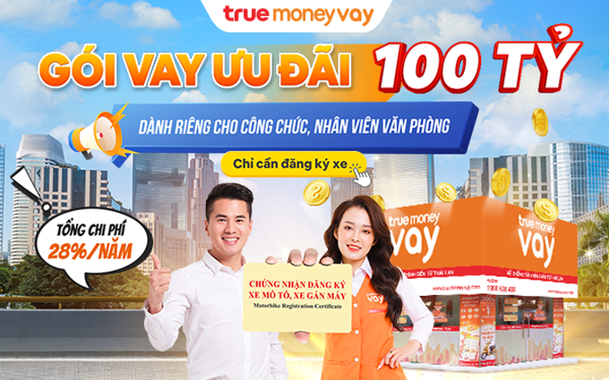 Gói sản phẩm White Collar dành riêng cho công chức, nhân viên văn phòng với chi phí 28%/năm (Ảnh: TrueMoney).