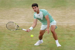 Video tennis Alcaraz - Dimitrov: Kịch tính set 2, ”tiểu Federer” ôm hận (Queen's Club Championship)