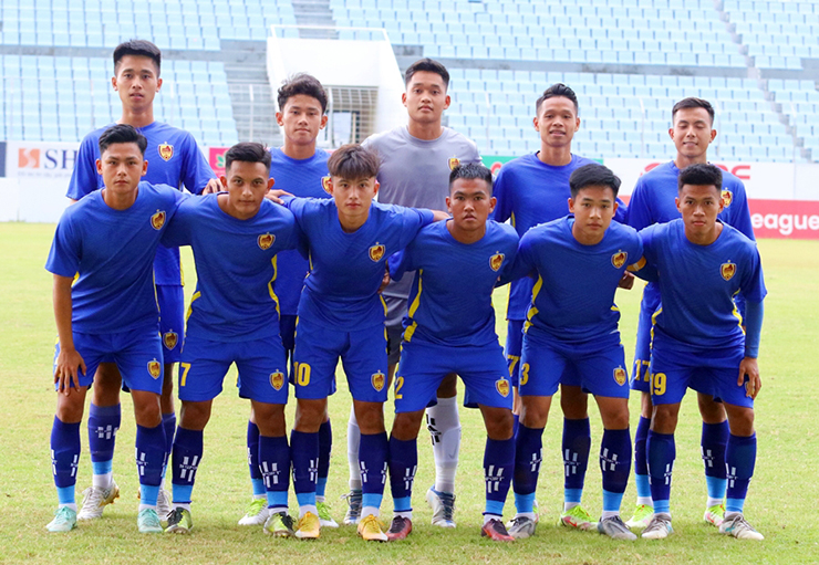 Đội hình đội trẻ Quảng Nam thi đấu hạng Nhì Quốc gia 2023. Ảnh: Viết Định