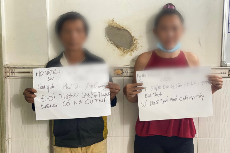 M. và P. tại cơ quan công an