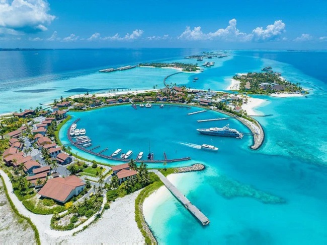 Trên thế giới có 1 quốc gia mà diện tích có tới 99% là nước. Đó là Maldives.
