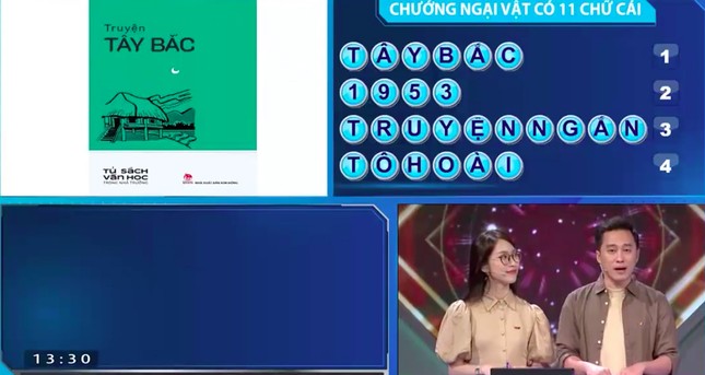 Trọng Tín đã giải đáp chính xác ẩn số vượt chướng ngại vật trong trận thi tháng cuối cùng của quý III.