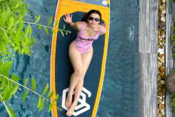 Quỳnh Kool hiếm hoi diện bikini ”gây sốt” mạng xã hội
