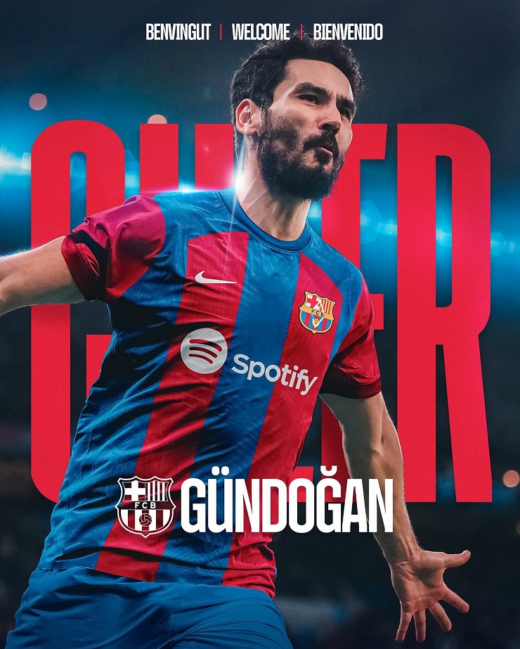 Gundogan chính thức gia nhập Barca