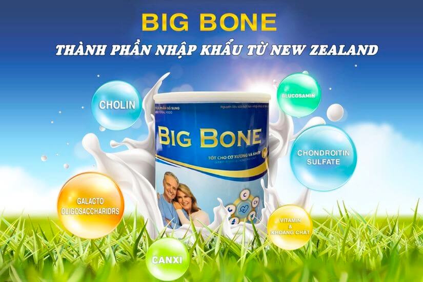 Big Bone - thành phần nhập khẩu từ New Zealand - Dinh dưỡng vàng cho cơ xương khớp