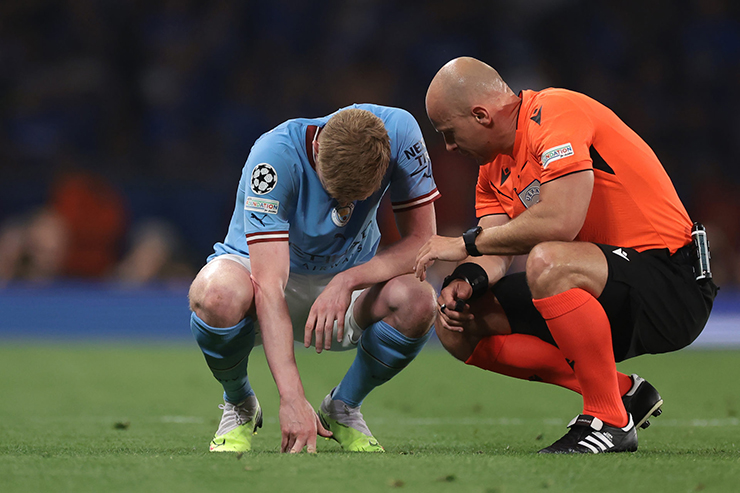 De Bruyne chưa thể sớm trở lại sau chấn thương