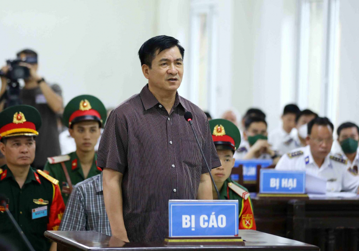 Bị cáo Hoàng Văn Đồng tại phiên toà. Ảnh: TTXVN