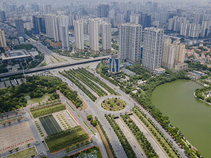 Đại lộ hiện đại nhất Việt Nam đẹp ngỡ ngàng nhìn từ trên cao
