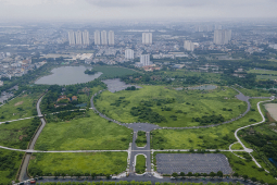 Hình ảnh ngổn ngang tại dự án công viên Chu Văn An - “lá phổi xanh” ở Tây Nam Hà Nội