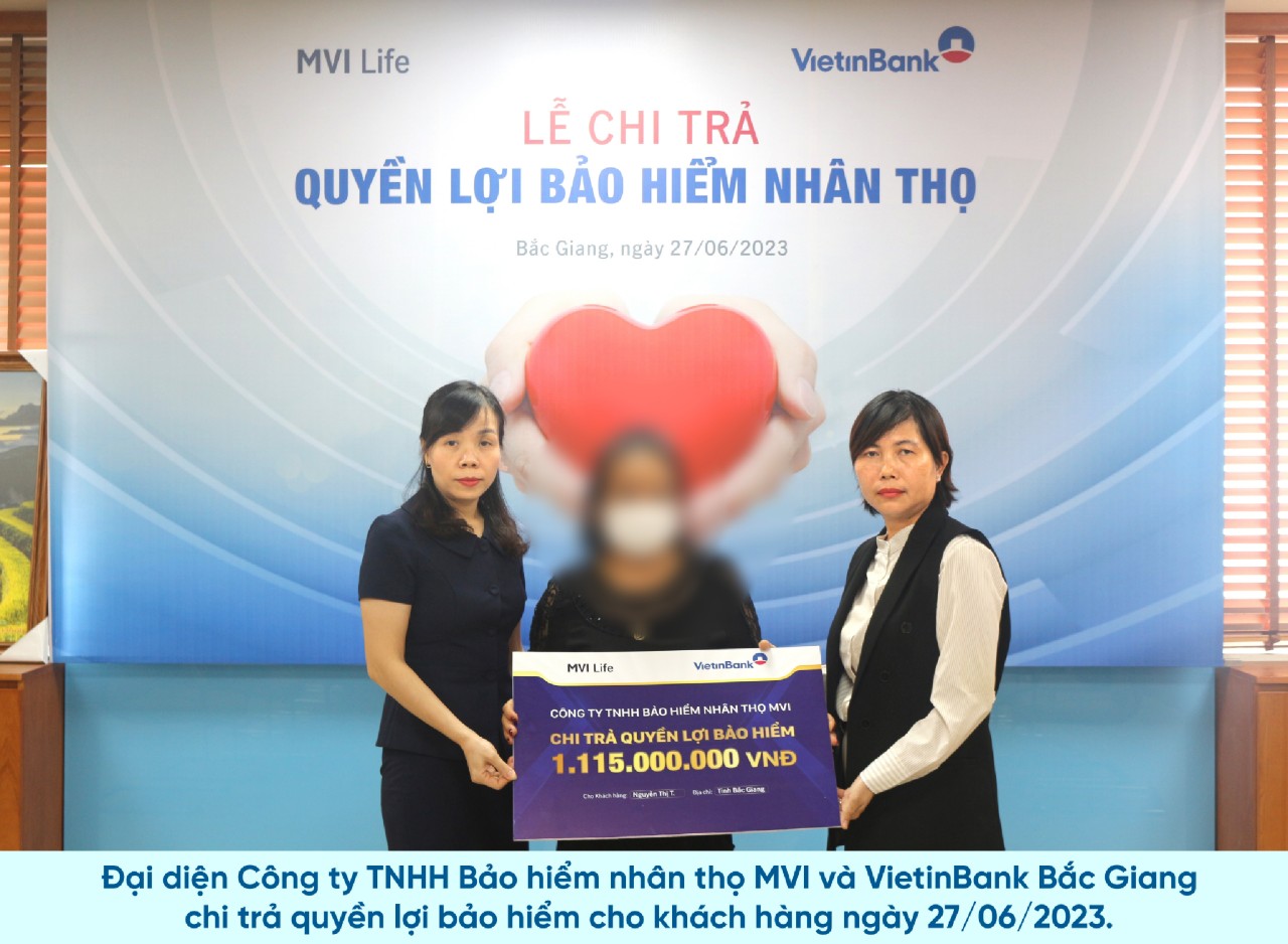 MVI Life chi trả hơn 1,1 tỷ đồng quyền lợi bảo hiểm cho khách hàng - 1