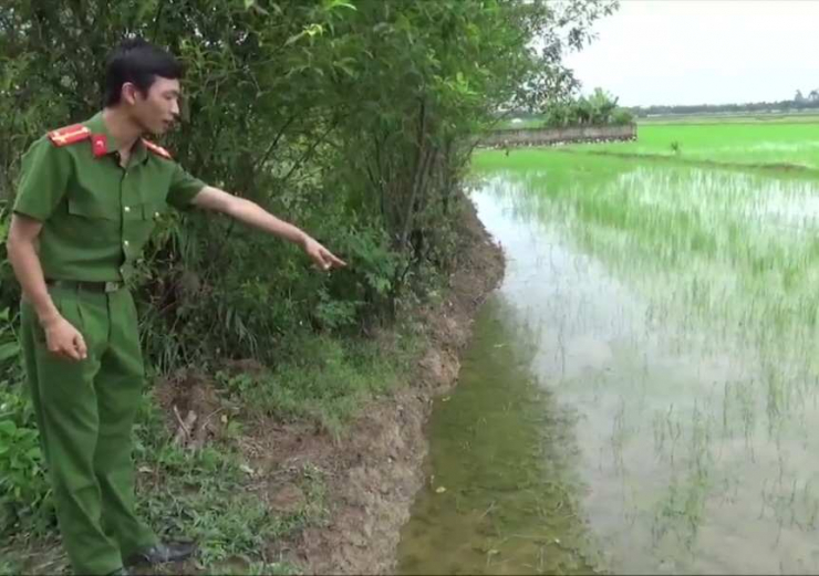 Khu vực ruộng lúa nơi 2 anh em ruột ở Thanh Hóa giẫm phải bẫy điện dẫn tới thương vong