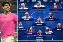 Alcaraz chọn đội hình trong mơ: Ronaldo - Messi sát cánh Ro ”béo”, Real thống trị