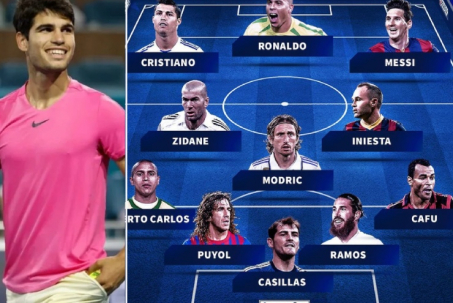 Alcaraz chọn đội hình trong mơ: Ronaldo - Messi sát cánh Ro "béo", Real thống trị