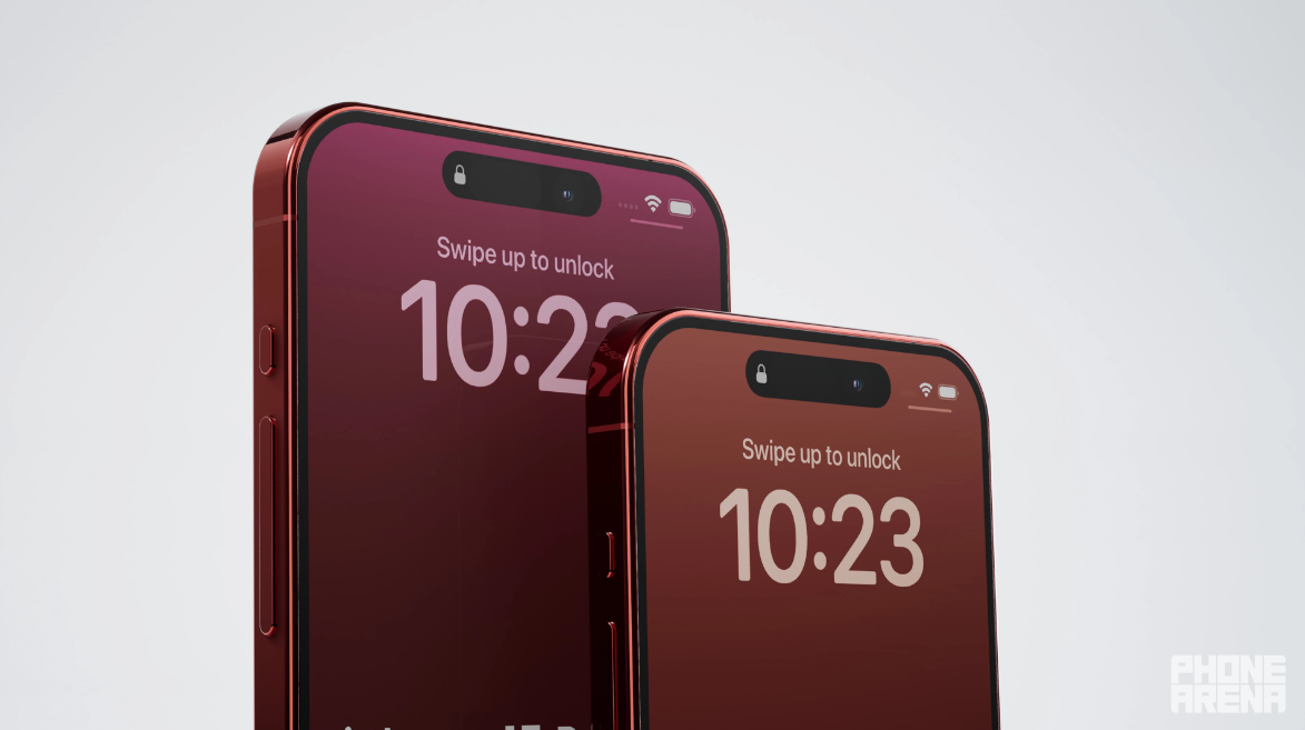 Ảnh concept&nbsp;iPhone 15 Pro màu đỏ.