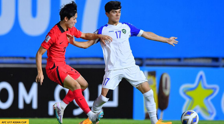 U17 Hàn Quốc thi đấu&nbsp;trên cơ U17 Uzbekistan