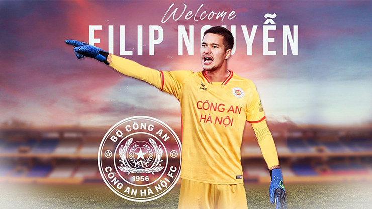 Filip Nguyễn chính thức khoác áo CLB CAHN thi đấu ở V-League 2023.