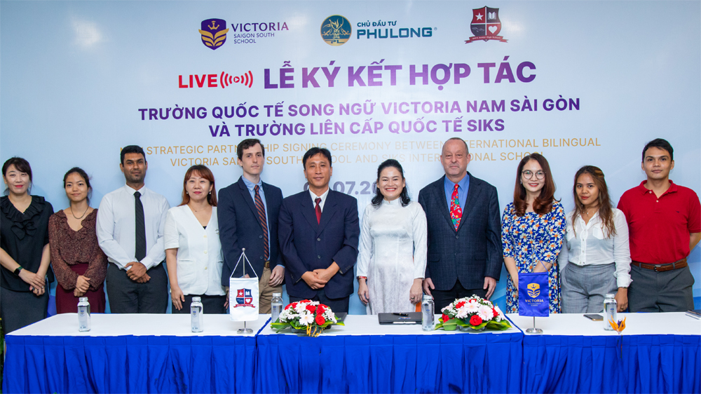 Lễ ký kết hợp tác chính thức giữa Trường Quốc tế Song ngữ Victoria Nam Sài Gòn và Trường Liên Cấp Quốc Tế SIKS (Hàn Quốc)