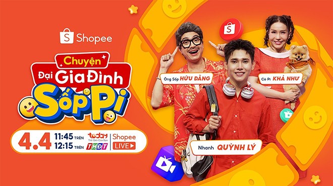 Cùng đón chờ màn kết hợp giữa diễn viên Quỳnh Lý với “ông Sốp” Hữu Đằng và “cô Pi” Khả Như tại “Chuyện Đại Gia Đình Sốp Pi” được phát sóng vào trưa nay.