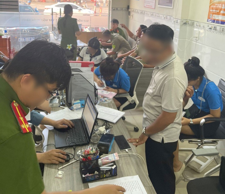 Một địa điểm ở tỉnh Bình Dương cũng được cơ quan công an thực hiện khám xét. Ảnh: KV