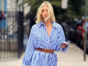Thời trang - 8 cách mặc áo sơ mi oversize dễ dàng và gợi cảm