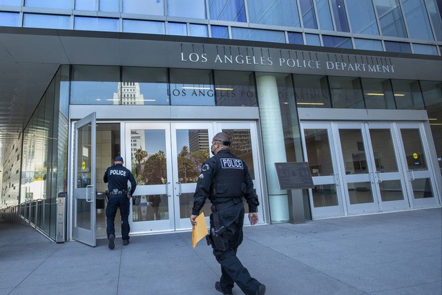 Trụ sở Sở Cảnh sát Los Angeles. Ảnh tư liệu: TNS