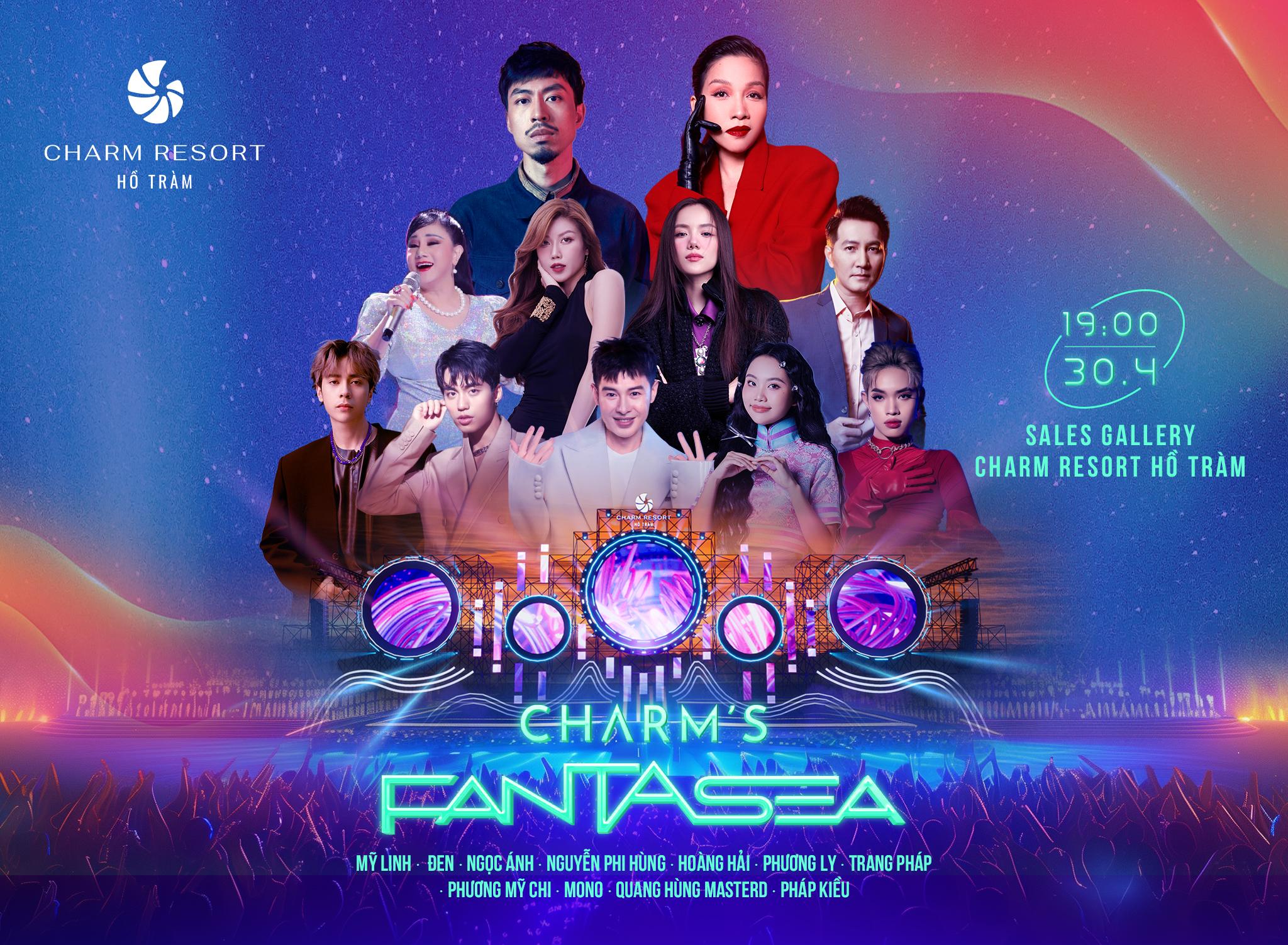 Dàn nghệ sĩ đình đám sẽ góp mặt tại đại nhạc hội Charm Fantasea 2024