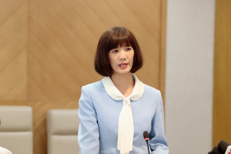 Bà Nguyễn Thị Thanh Huyền Cho biết: Bộ TT&TT sẽ phối hợp với các cơ quan, bộ chuyên ngành xử lý các vụ việc liên quan các cá nhân  phát ngôn vi  phạm pháp luật. Ảnh: THẢO ANH.