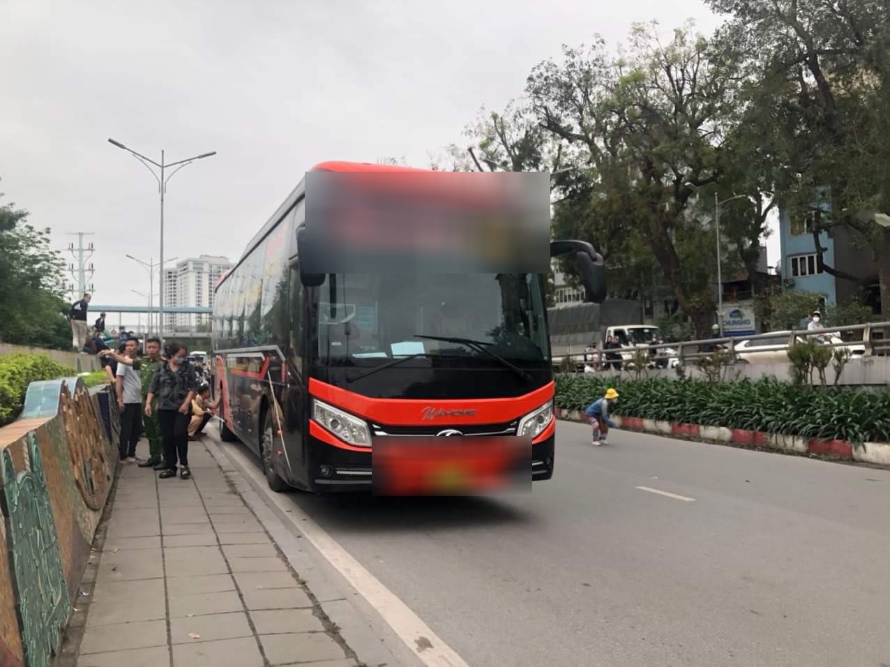 Chiếc xe khách liên quan đến vụ tai nạn