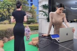 Thời trang - &quot;Mẹ bỉm sữa&quot; mặc đầm bodycon đẩy xe thu hút sự chú ý