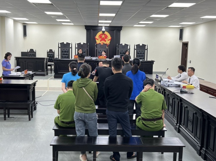 Toàn cảnh phiên tòa. Ảnh: CTV