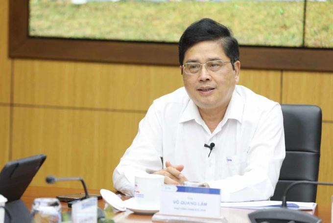  Ông Võ Quang Lâm - Phó Tổng giám đốc Tập đoàn Điện lực Việt Nam (EVN) tại  tọa đàm.  Ảnh:VNN 