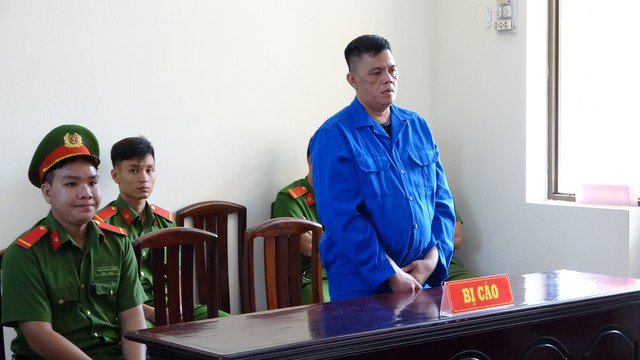 Bị cáo Trần Văn Thuận tại phiên tòa