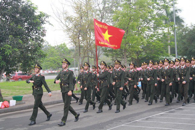 Cảnh lễ tổng duyệt.