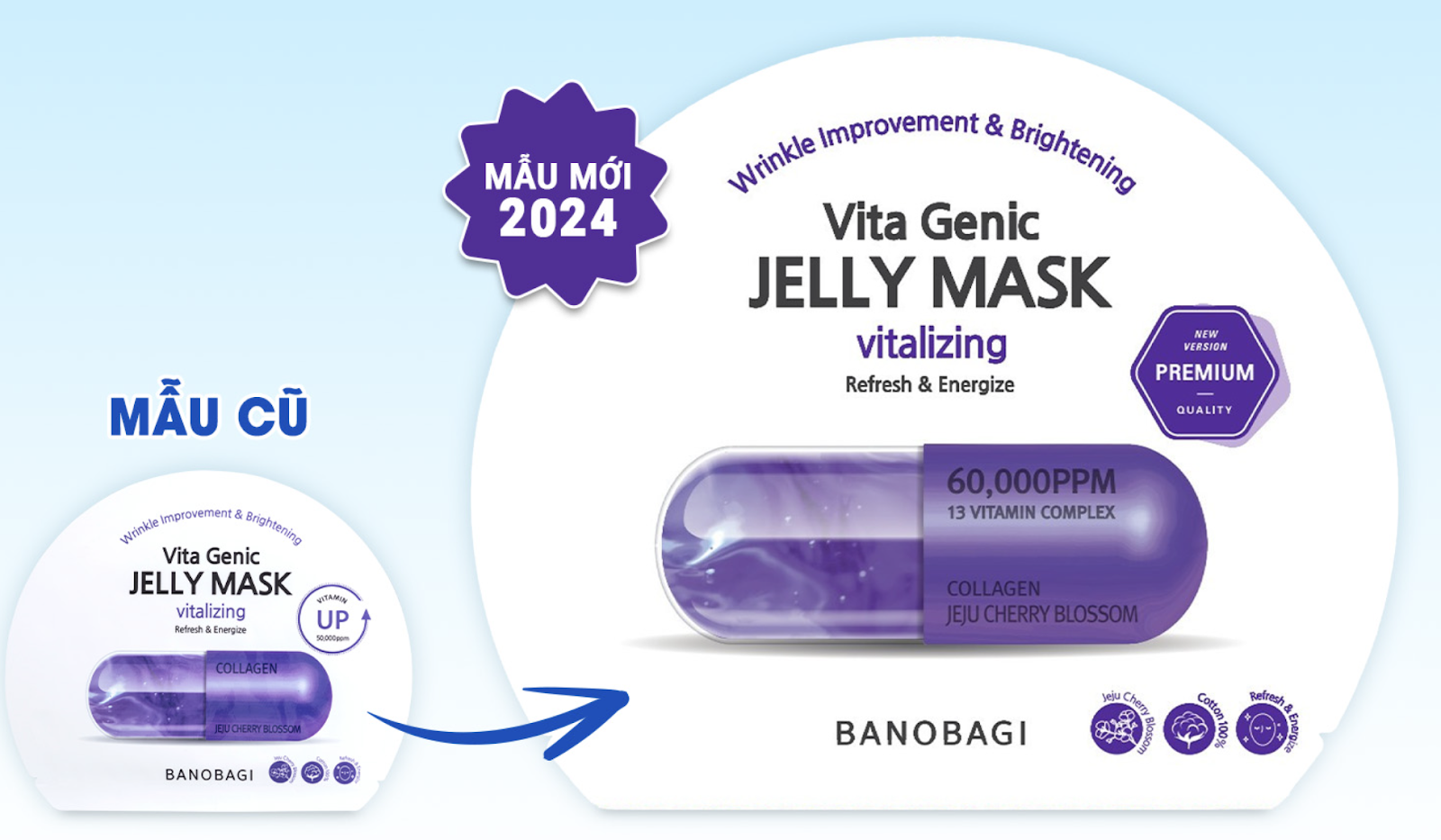 Kết cấu gel bản Premium đặc hơn do được bổ sung từ 13 phức hợp vitamin