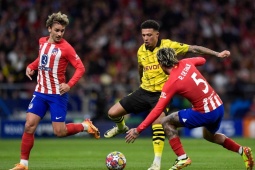 Bóng đá - Video bóng đá Atletico Madrid - Dortmund: Hiệp một áp đảo, &quot;hú vía&quot; phút bù giờ (Cúp C1)