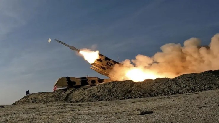 Quân đội Iran phóng tên lửa trong cuộc tập trận ở miền nam vào ngày 19/1/2024.
