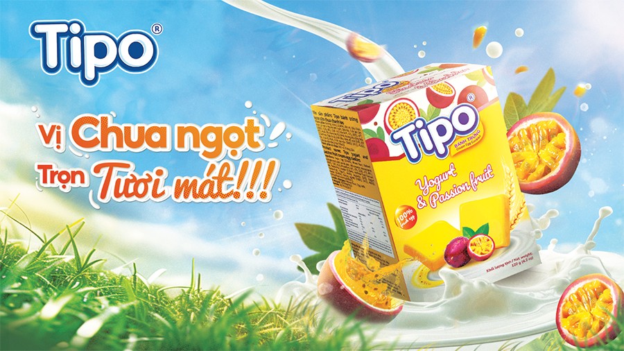 Tipo bánh trứng kem sữa chua chanh leo – Vị chua ngọt, trọn tươi mát