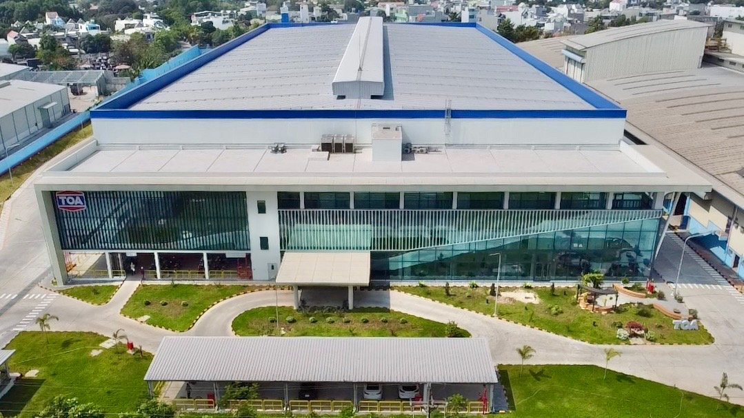 Hình ảnh trung tâm phân phối TOA Bình Dương chụp từ trên cao (Nguồn: Sơn TOA)