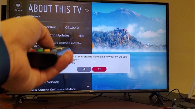 Nhanh chóng kiểm tra và cập nhật phần mềm để vá lỗ hổng bảo mật của Smart TV LG.
