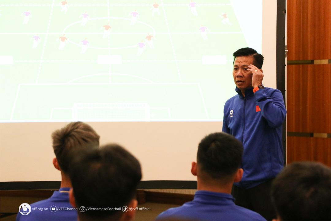 HLV Hoàng Anh Tuấn và U23 Việt Nam đã sẵn sàng cho giải đấu. (Ảnh: VFF)