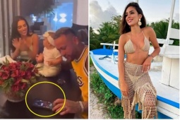 Neymar có hành động "phản cảm" khi ở bên con gái và tình cũ xinh đẹp