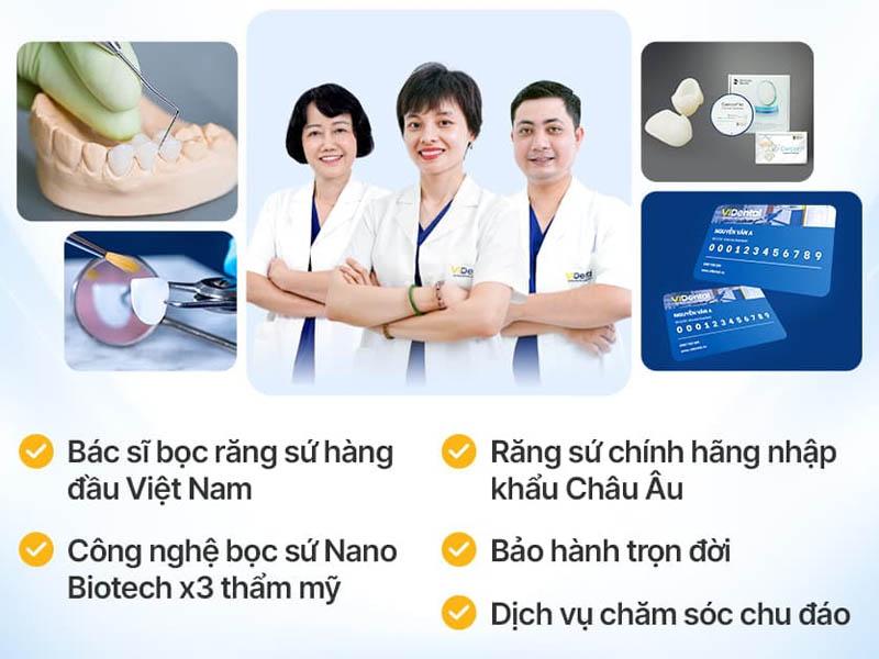 Lý do nhiều khách hàng lựa chọn bọc răng sứ tại ViDental Clinic
